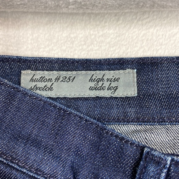 Citizens for Humanity Button stretch 251 high rise wide leg blue jeans size 25 - Picture 2 of 11